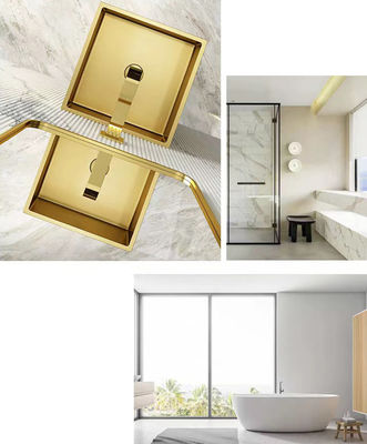 Brushed Finish Irregular Stainless Steel Pedestal Sink Floor Standing For Bathroom