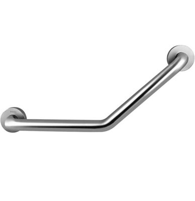 Wall Mounted Angled Shower Grab Bar With Mirror Polishing Stainless Steel 304 Material