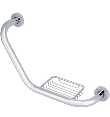 135 Degree Angled Bathroom Safety Handles Grab Bar With Matte Black Finish