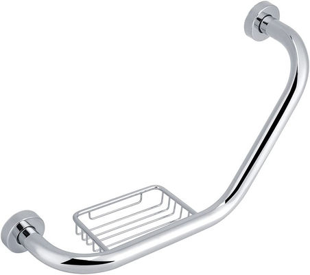 135 Degree Angled Bathroom Safety Handles Grab Bar With Matte Black Finish