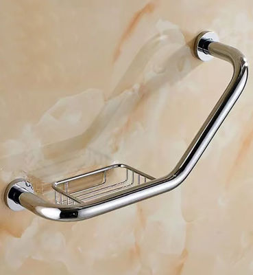 135 Degree Angled Bathroom Safety Handles Grab Bar With Matte Black Finish