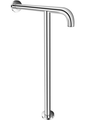 T Shaped Stainless Steel Grab Bar With Mirror Polishing Brushed Nickel Color