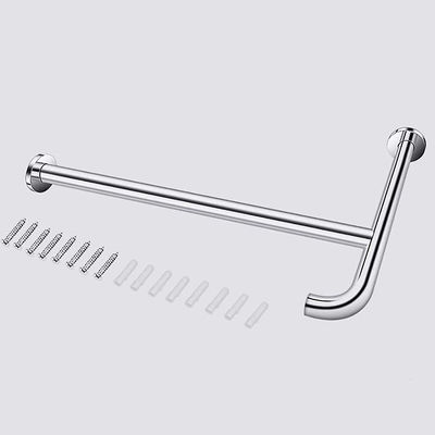 T Shaped Stainless Steel Grab Bar With Mirror Polishing Brushed Nickel Color