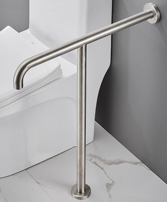 T Shaped Stainless Steel Grab Bar With Mirror Polishing Brushed Nickel Color