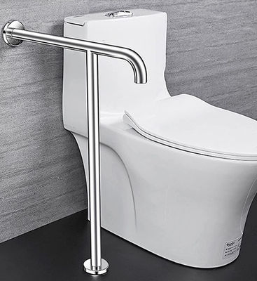 T Shaped Stainless Steel Grab Bar With Mirror Polishing Brushed Nickel Color