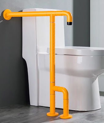 T Shaped Bathroom Toilet Grab Bars With Non Slip Particles Luminous Circles