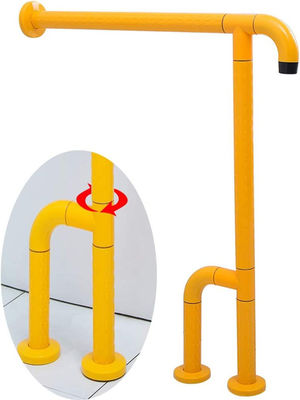 T Shaped Bathroom Toilet Grab Bars With Non Slip Particles Luminous Circles