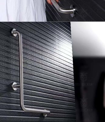 Wall Mount L Shape Stainless Steel Grab Bar Multifunctional For Balcony Corridor