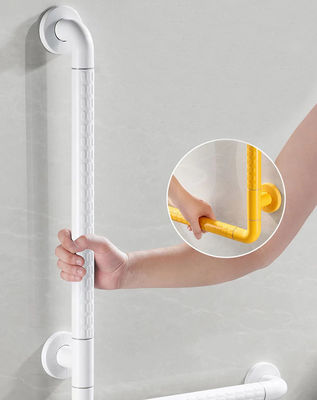 L Shaped Stainless Steel Grab Rails , Wall Mount Handicap Toilet Grab Bars OEM ODM