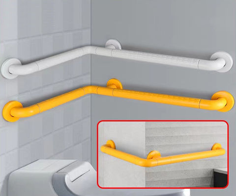L Shaped Stainless Steel Grab Rails , Wall Mount Handicap Toilet Grab Bars OEM ODM