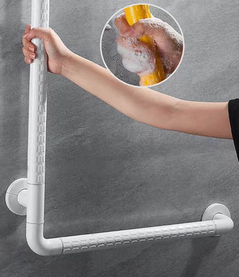 L Shaped Stainless Steel Grab Rails , Wall Mount Handicap Toilet Grab Bars OEM ODM