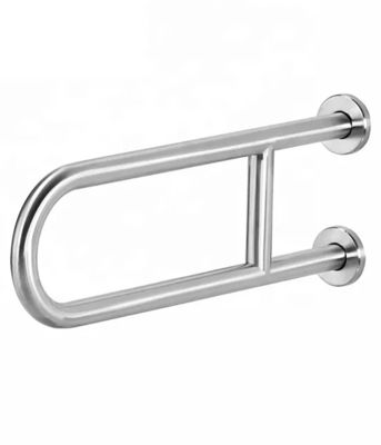304 Stainless Steel U Shaped Grab Bars , Anti Slip Bathroom Safety Rails