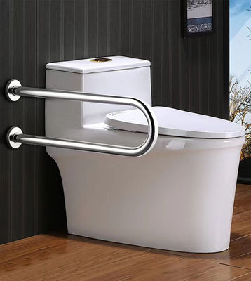304 Stainless Steel U Shaped Grab Bars , Anti Slip Bathroom Safety Rails
