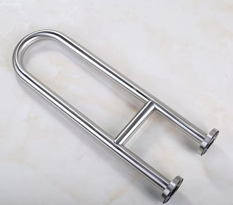 304 Stainless Steel U Shaped Grab Bars , Anti Slip Bathroom Safety Rails