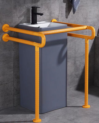 Barrier Free Washroom Stainless Steel Grab Bar Double U Shape Multifunctional