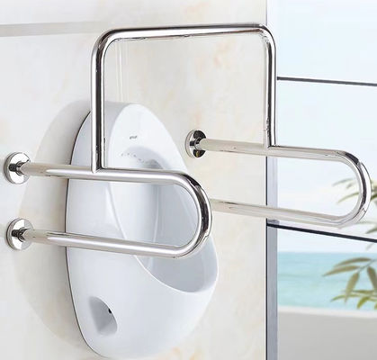 SUS304 Barrier Free Stainless Steel Bathroom Handrail For Disabled Elderly