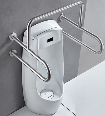 SUS304 Barrier Free Stainless Steel Bathroom Handrail For Disabled Elderly