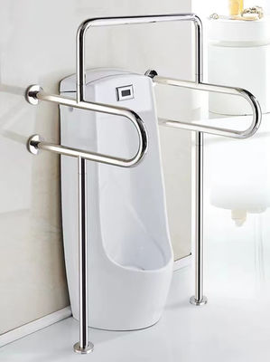 SUS304 Barrier Free Stainless Steel Bathroom Handrail For Disabled Elderly