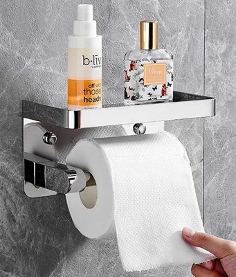 SUS 304 Stainless Steel Toilet Paper Dispenser Wall Mounted For Bathroom ODM