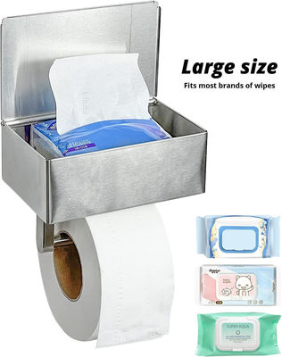 Polished Chrome Metal Stainless Steel Toilet Roll Dispenser For Bathroom Washroom Hotels