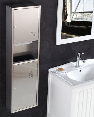 Restroom Rectangular Surface Mounted Paper Towel Dispenser With Polishing Finish OEM