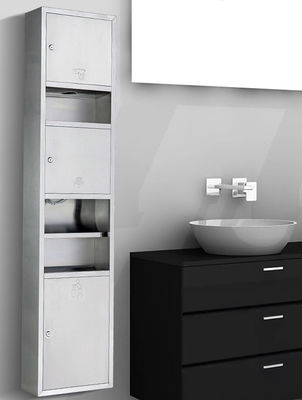 Recessed Stainless Steel Toilet Paper Dispenser Towel With Brushed Nickel Color
