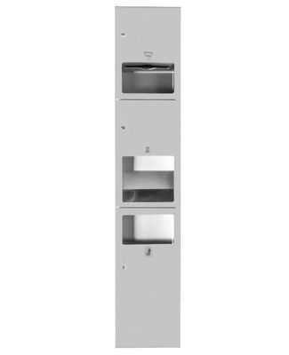 3 In 1 Stainless Steel Toilet Paper Dispenser Multifold Recessed Mounting