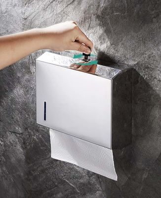 Wall Mounted Stainless Steel Multifold Paper Towel Dispenser For Home Office School