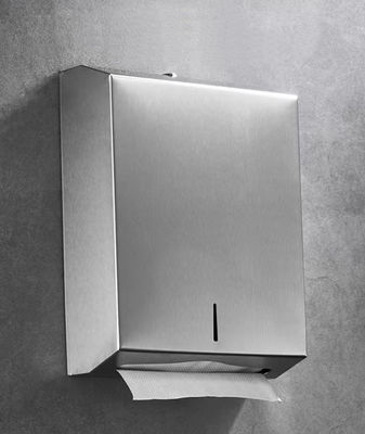 304 Stainless Steel Toilet Paper Dispenser , Multifold Paper Towel Dispenser For Restroom