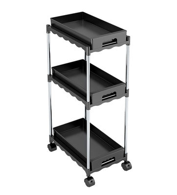 5 Tiers Freestanding Kitchen Rack , Kitchen Storage Cart For Vegetable ODM