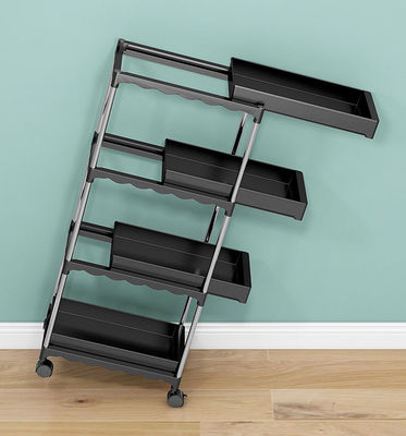 5 Tiers Freestanding Kitchen Rack , Kitchen Storage Cart For Vegetable ODM