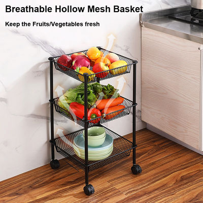 Stainless Steel Freestanding Kitchen Rack Multi Layer Removable For Vegetable Fruit