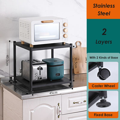 Multipurpose Freestanding Kitchen Rack Rectangle Shape Baking Paint Finish