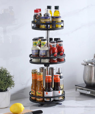 Multifunctional Kitchen Storage Rack Shelf,Multi-layer Household Organizer,Stainless Steel Kitchen Rack Shelf,Matt Black