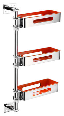 Multilayer Rotating Wall Mounted Kitchen Shelf SUS304 Stainless Steel Material