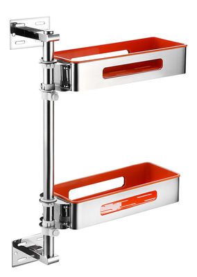 Multilayer Rotating Wall Mounted Kitchen Shelf SUS304 Stainless Steel Material