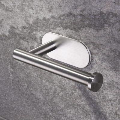 Brushed Nickel Wall Mounted Bathroom Shelf Set Self Adhesive Type ODM