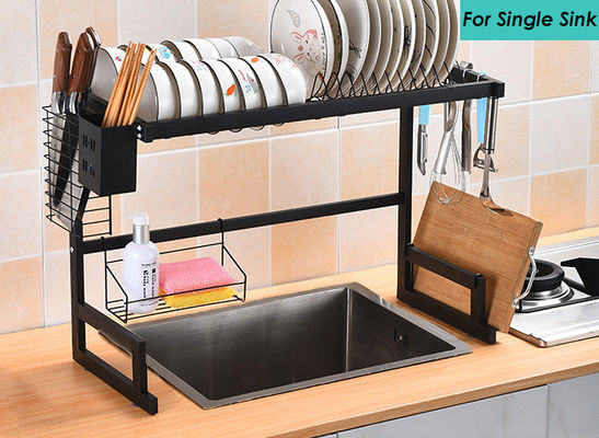 Rustproof Dishes Rack Over Sink , OEM Sink Drying Rack For Storing Kitchenware