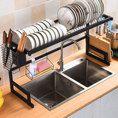 Multifunction Stainless Steel Over The Sink Drying Rack 470mm Height 850mm Width