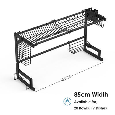 JM 33Inch Stainless Steel Dish Rack Over Sink Antirust For Kitchen