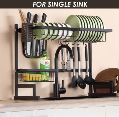 Height 52cm Stainless Steel Over The Sink Drying Rack OEM 65cm Width