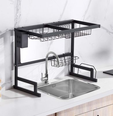 OEM 2 Layer Over The Sink Drying Rack Multifunction Stainless Steel Material