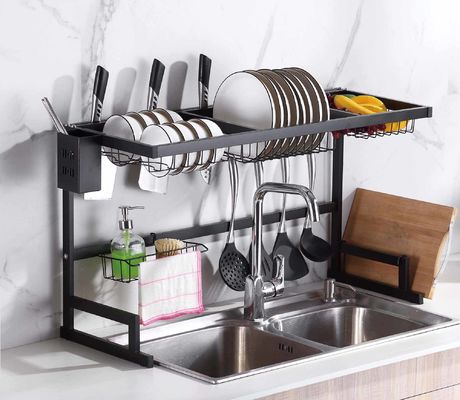 Width 33 Inch OEM Stainless Steel Kitchen Rack Over Sink 520mm Height