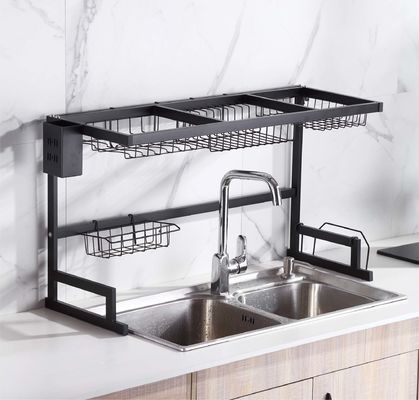 Width 33 Inch OEM Stainless Steel Kitchen Rack Over Sink 520mm Height