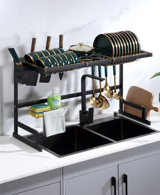 850mm Width Stainless Steel Over The Sink Dish Rack OEM 520mm Height