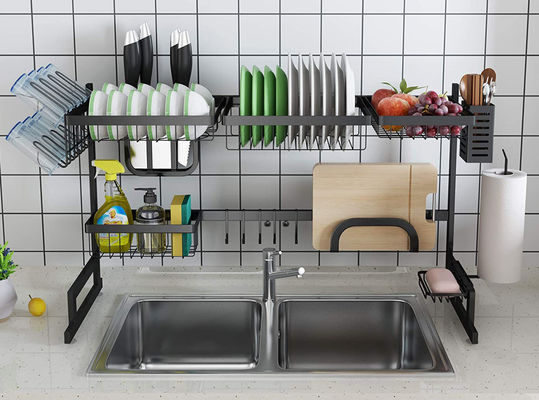 20inch height adjustable over sink dish rack , drying rack dishes over sink 12inch width