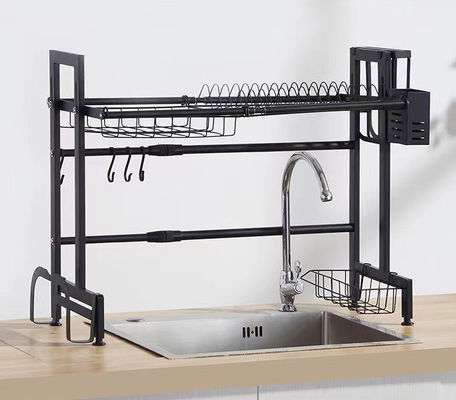 Retractable Over The Sink Adjustable Dish Rack 96x30x56cm Specification