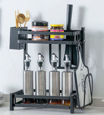 2 Layers Countertop Kitchen Rack For Condiment 15inch Height  7inch Width