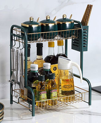 Two Tier Countertop Kitchen Rack 365x220x400mm Specification Foe Spice Condiment