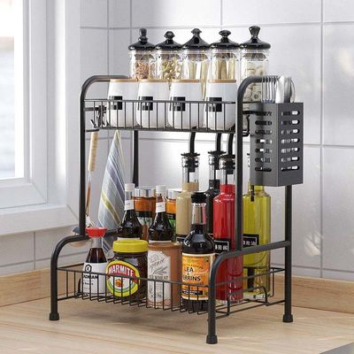 15inch Height Countertop Kitchen Rack 2 Layer 8inch Width Multifunctional